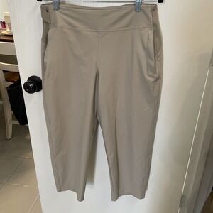 Lululemon Neutral Tone Stretchy Trouser Pant Work Athleisure Wear Ten Square Dot